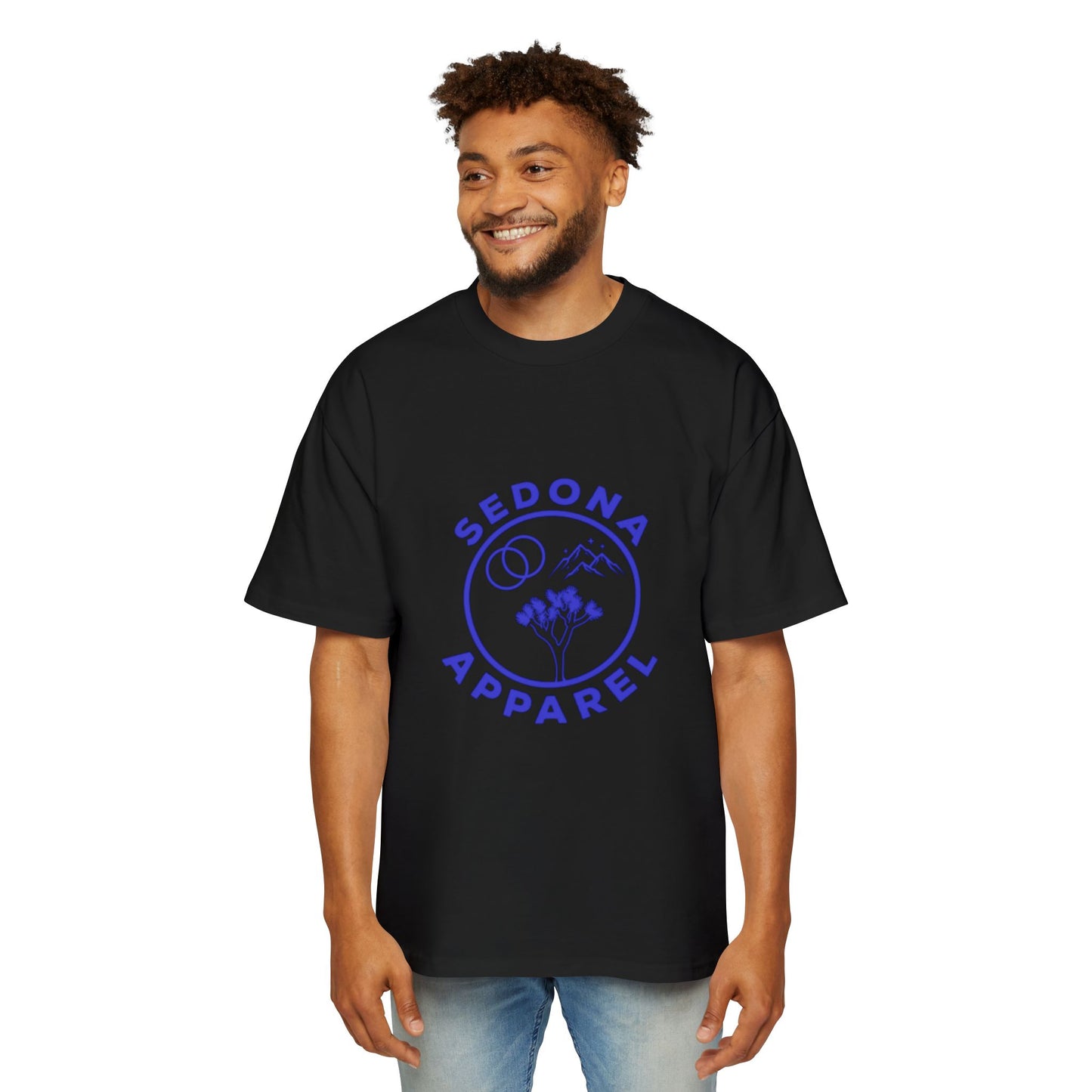 Men's Heavy Oversized Tee with Sedona Apparel Design